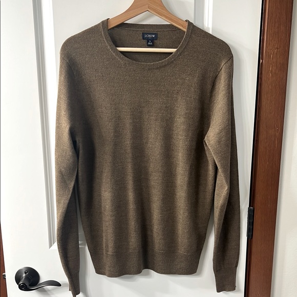 J. Crew Brown Crewneck wool blended Sweater - Picture 1 of 10